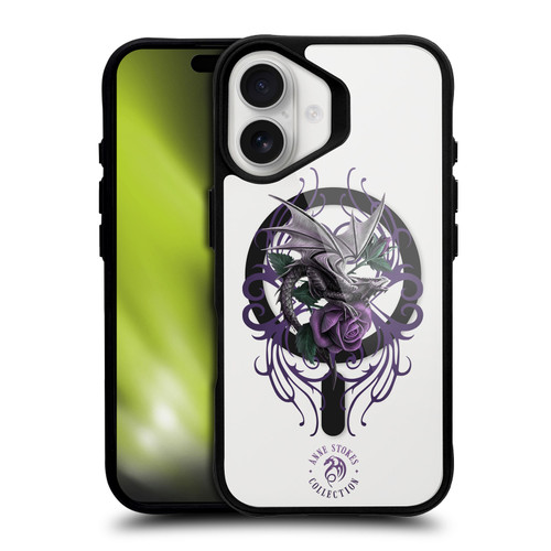 Anne Stokes Mixed Fantasy Art Dragon Beauty BLACK SHOCKPROOF BUMPER CASE COMPATIBLE WITH  & MAGSAFE Apple iPhone 16