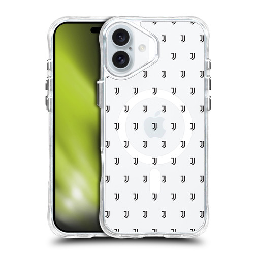 Juventus Football Club Logo Icon Pattern SHOCKPROOF BUMPER CASE COMPATIBLE WITH  & MAGSAFE Apple iPhone 16 Plus