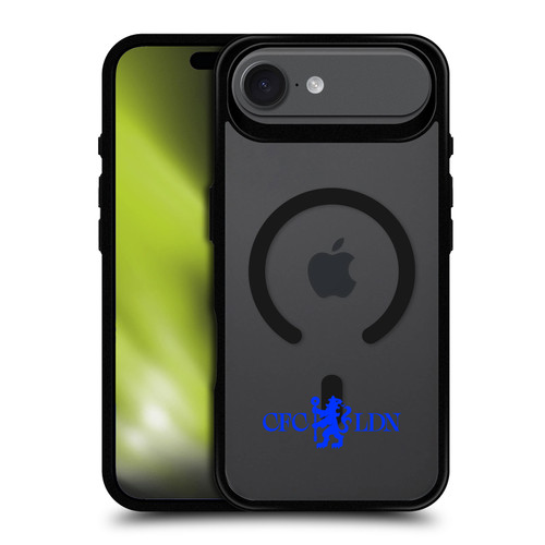 Chelsea Football Club Logo Icon Lions Minimalist BLACK SHOCKPROOF BUMPER CASE COMPATIBLE WITH  & MAGSAFE Apple iPhone 17 Air
