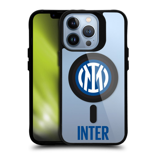 Fc Internazionale Milano Logo Icon Crest Inter BLACK SHOCKPROOF BUMPER CASE COMPATIBLE WITH  & MAGSAFE Apple iPhone 13 Pro