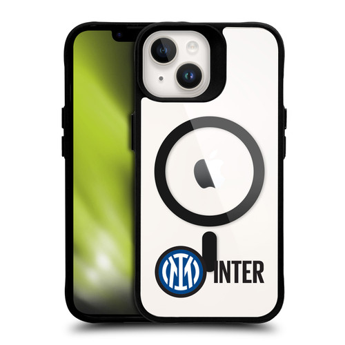 Fc Internazionale Milano Logo Icon Crest Minimalist BLACK SHOCKPROOF BUMPER CASE COMPATIBLE WITH  & MAGSAFE Apple iPhone 14