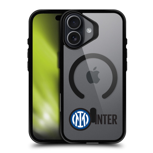 Fc Internazionale Milano Logo Icon Crest Minimalist BLACK SHOCKPROOF BUMPER CASE COMPATIBLE WITH  & MAGSAFE Apple iPhone 17