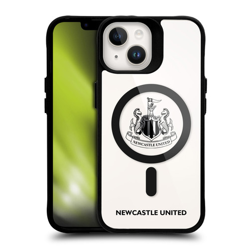 Newcastle United Football Club Logo Icon Crest Logotype Black BLACK SHOCKPROOF BUMPER CASE COMPATIBLE WITH  & MAGSAFE Apple iPhone 14