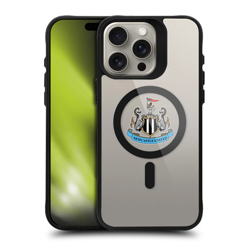 Newcastle United Football Club Logo Icon Crest BLACK SHOCKPROOF BUMPER CASE COMPATIBLE WITH  & MAGSAFE Apple iPhone 15 Pro Max