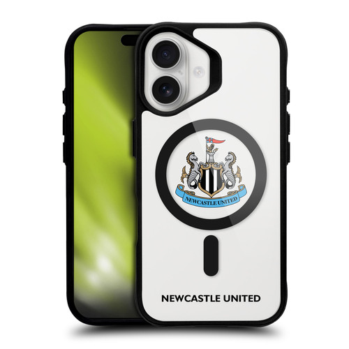 Newcastle United Football Club Logo Icon Crest Logotype BLACK SHOCKPROOF BUMPER CASE COMPATIBLE WITH  & MAGSAFE Apple iPhone 16