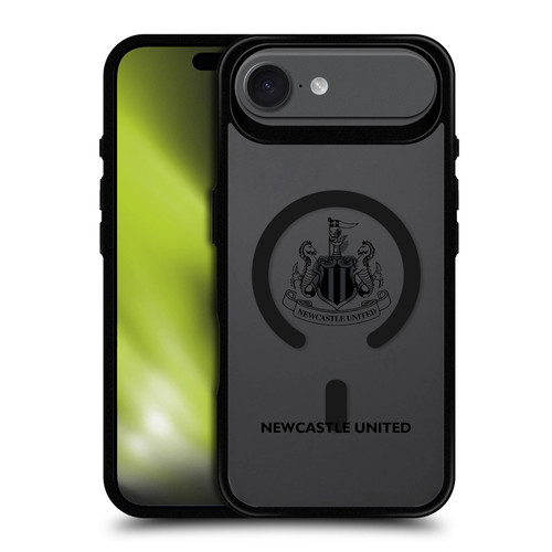 Newcastle United Football Club Logo Icon Crest Logotype Black BLACK SHOCKPROOF BUMPER CASE COMPATIBLE WITH  & MAGSAFE Apple iPhone 17 Air
