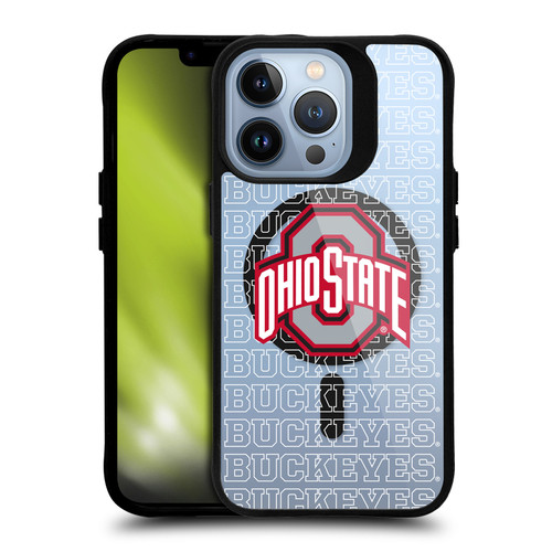 Ohio State University Logo Icon Outline Buckeyes BLACK SHOCKPROOF BUMPER CASE COMPATIBLE WITH  & MAGSAFE Apple iPhone 13 Pro