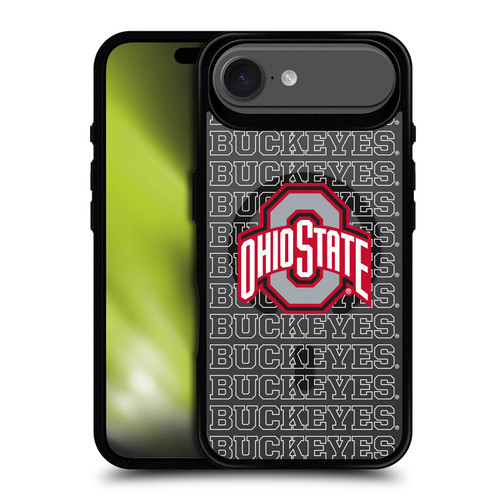 Ohio State University Logo Icon Outline Buckeyes BLACK SHOCKPROOF BUMPER CASE COMPATIBLE WITH  & MAGSAFE Apple iPhone 17 Air