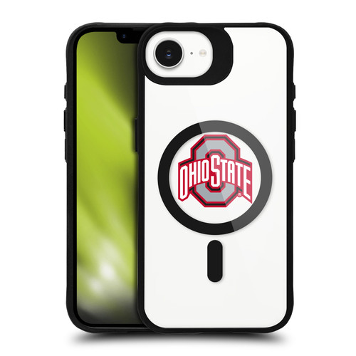 Ohio State University Logo Icon Plain BLACK SHOCKPROOF BUMPER CASE COMPATIBLE WITH  & MAGSAFE Apple iPhone 16e