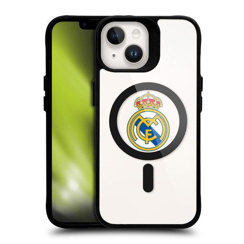 Real Madrid CF Logo Icon Crest BLACK SHOCKPROOF BUMPER CASE COMPATIBLE WITH  & MAGSAFE Apple iPhone 14