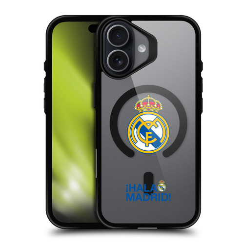 Real Madrid CF Logo Icon Hala Madrid BLACK SHOCKPROOF BUMPER CASE COMPATIBLE WITH  & MAGSAFE Apple iPhone 17