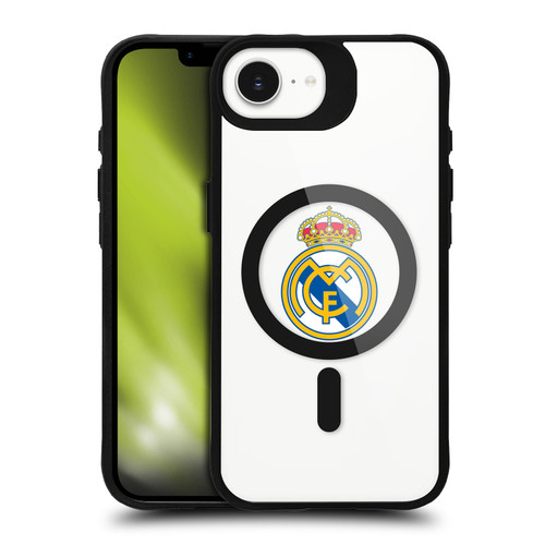 Real Madrid CF Logo Icon Crest BLACK SHOCKPROOF BUMPER CASE COMPATIBLE WITH Apple iPhone 16e / Apple iPhone 17e & MAGSAFE