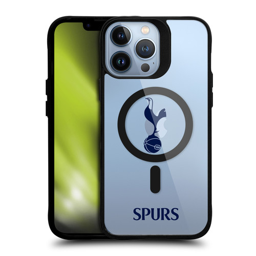 Tottenham Hotspur F.C. Logo Icon Cockerel Minimalist BLACK SHOCKPROOF BUMPER CASE COMPATIBLE WITH  & MAGSAFE Apple iPhone 13 Pro Max