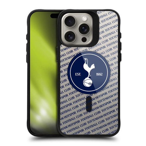 Tottenham Hotspur F.C. Logo Icon Cockerel Oversized BLACK SHOCKPROOF BUMPER CASE COMPATIBLE WITH  & MAGSAFE Apple iPhone 15 Pro Max