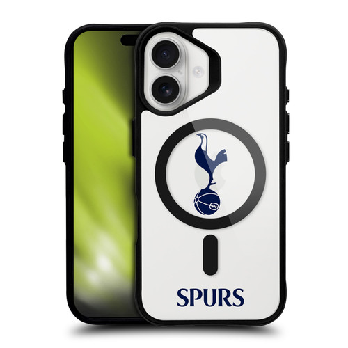 Tottenham Hotspur F.C. Logo Icon Cockerel Minimalist BLACK SHOCKPROOF BUMPER CASE COMPATIBLE WITH  & MAGSAFE Apple iPhone 16