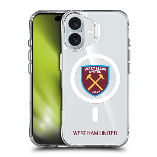 West Ham United FC Logo Icon Crest Logotype SHOCKPROOF BUMPER CASE COMPATIBLE WITH  & MAGSAFE Apple iPhone 16