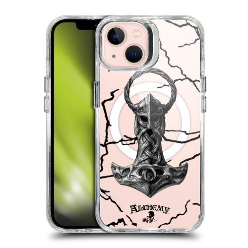 Alchemy Gothic Gothic Art Mjolnir Hammer SHOCKPROOF BUMPER CASE COMPATIBLE WITH  & MAGSAFE Apple iPhone 13