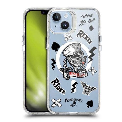 Alchemy Gothic Gothic Art Rebel Rider SHOCKPROOF BUMPER CASE COMPATIBLE WITH  & MAGSAFE Apple iPhone 14 Plus