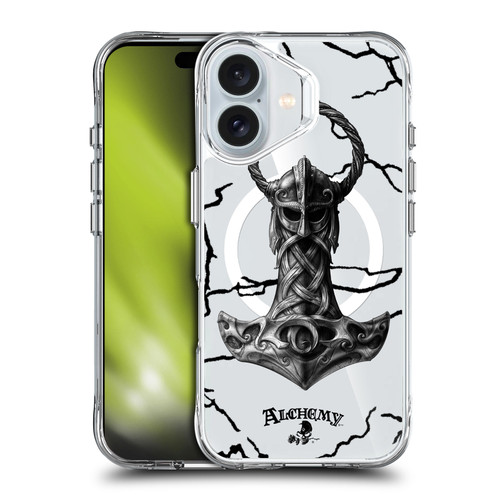 Alchemy Gothic Gothic Art Mjolnir Hammer SHOCKPROOF BUMPER CASE COMPATIBLE WITH  & MAGSAFE Apple iPhone 16