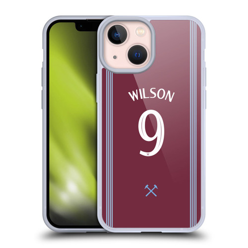 West Ham United FC 2025/26 Players Home Kit Callum Wilson Soft Gel Case for Apple iPhone 13 Mini