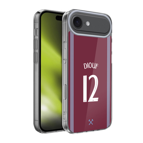 West Ham United FC 2025/26 Players Home Kit El Hadji Malick Diouf Soft Gel Case for Apple iPhone 17 Air