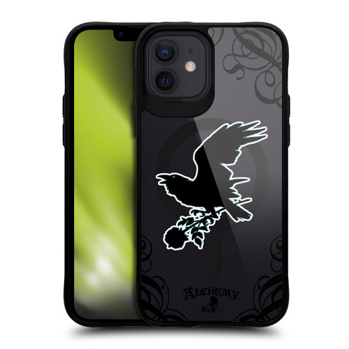 Alchemy Gothic Gothic Art Nevermore BLACK SHOCKPROOF BUMPER CASE COMPATIBLE WITH Apple iPhone 12 / iPhone 12 Pro & MAGSAFE