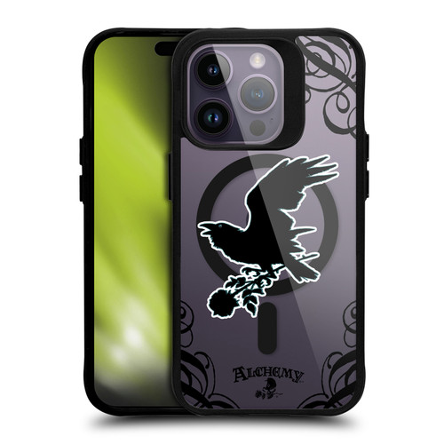 Alchemy Gothic Gothic Art Nevermore BLACK SHOCKPROOF BUMPER CASE COMPATIBLE WITH Apple iPhone 14 Pro & MAGSAFE