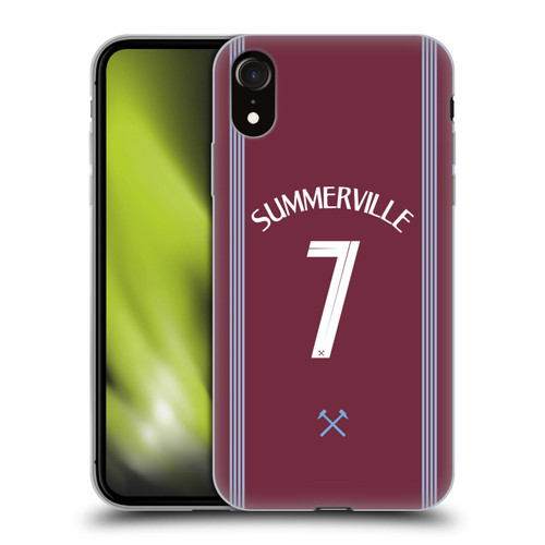 West Ham United FC 2025/26 Players Home Kit Crysencio Summerville Soft Gel Case for Apple iPhone XR