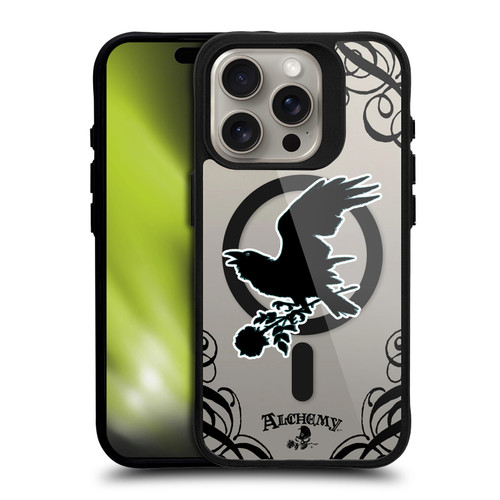 Alchemy Gothic Gothic Art Nevermore BLACK SHOCKPROOF BUMPER CASE COMPATIBLE WITH Apple iPhone 15 Pro & MAGSAFE
