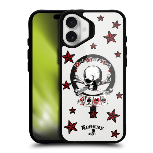 Alchemy Gothic Gothic Art Dead Man's Hand BLACK SHOCKPROOF BUMPER CASE COMPATIBLE WITH Apple iPhone 16 Plus & MAGSAFE