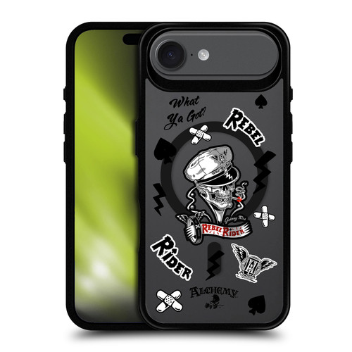Alchemy Gothic Gothic Art Rebel Rider BLACK SHOCKPROOF BUMPER CASE COMPATIBLE WITH Apple iPhone 17 Air & MAGSAFE