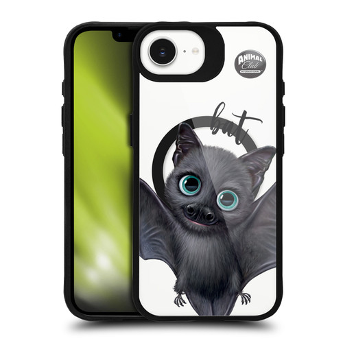 Animal Club International Icons Bat BLACK SHOCKPROOF BUMPER CASE COMPATIBLE WITH Apple iPhone 16e / Apple iPhone 17e & MAGSAFE