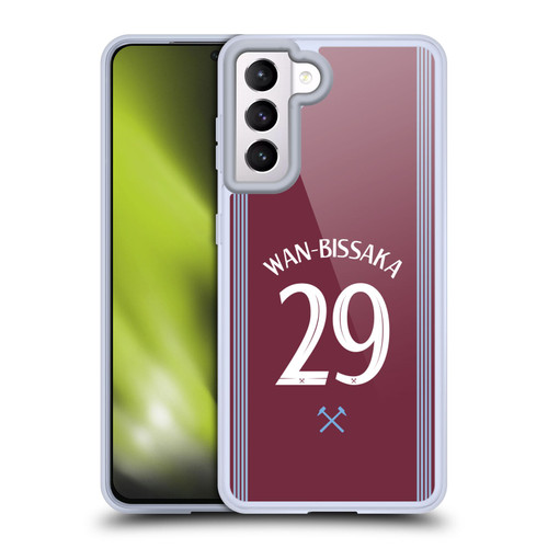 West Ham United FC 2025/26 Players Home Kit Aaron Wan-Bissaka Soft Gel Case for Samsung Galaxy S21 5G