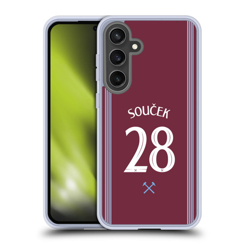 West Ham United FC 2025/26 Players Home Kit Tomáš Souček Soft Gel Case for Samsung Galaxy S24 FE