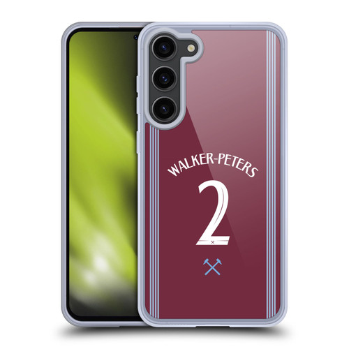 West Ham United FC 2025/26 Players Home Kit Kyle Walker-Peters Soft Gel Case for Samsung Galaxy S23+ 5G
