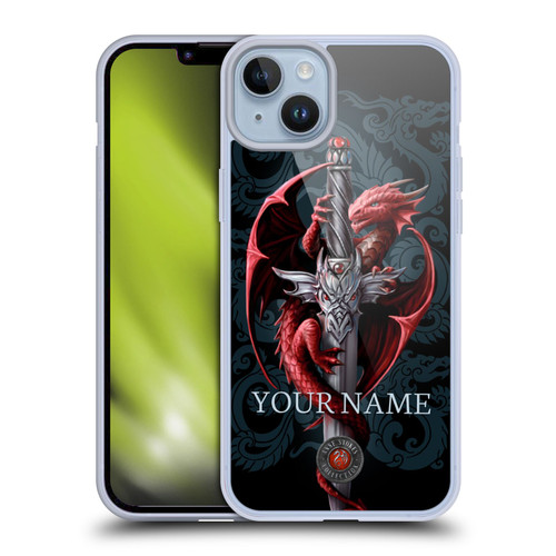 Custom Customised Personalised Anne Stokes Art Dagger Soft Gel Case for Apple iPhone 14 Plus