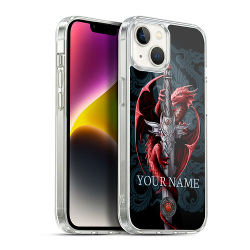 Custom Customised Personalised Anne Stokes Art Dagger Soft Gel Case for Apple iPhone 14 Plus & MagSafe