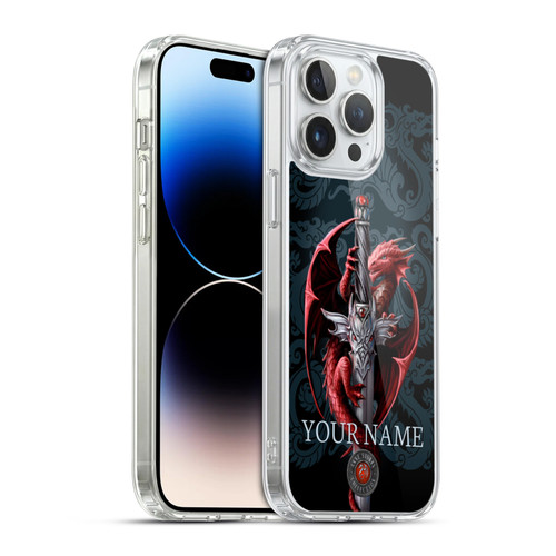 Custom Customised Personalised Anne Stokes Art Dagger Soft Gel Case for Apple iPhone 14 Pro Max & MagSafe