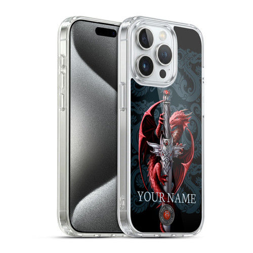 Custom Customised Personalised Anne Stokes Art Dagger Soft Gel Case for Apple iPhone 15 Pro & MagSafe