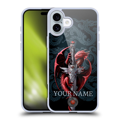 Custom Customised Personalised Anne Stokes Art Dagger Soft Gel Case for Apple iPhone 16 Plus