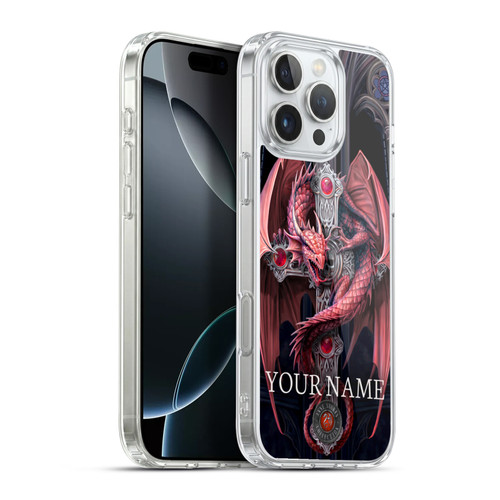 Custom Customised Personalised Anne Stokes Art Gothic Guardians Soft Gel Case for Apple iPhone 16 Pro Max & MagSafe