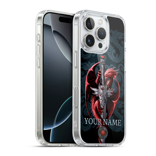 Custom Customised Personalised Anne Stokes Art Dagger Soft Gel Case for Apple iPhone 16 Pro & MagSafe