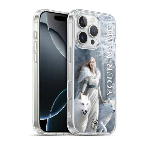 Custom Customised Personalised Anne Stokes Art Winter Guardians Soft Gel Case for Apple iPhone 16 Pro & MagSafe
