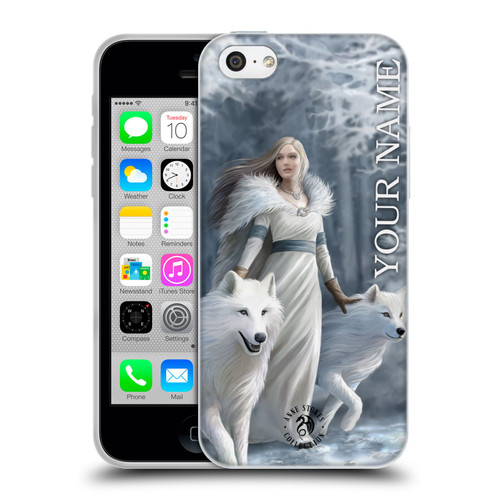 Custom Customised Personalised Anne Stokes Art Winter Guardians Soft Gel Case for Apple iPhone 5c