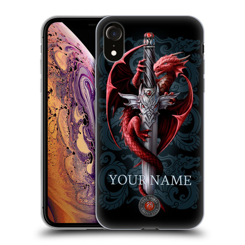Custom Customised Personalised Anne Stokes Art Dagger Soft Gel Case for Apple iPhone XR