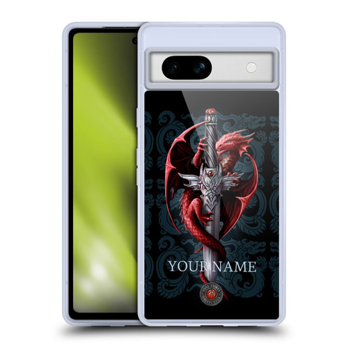 Custom Customised Personalised Anne Stokes Art Dagger Soft Gel Case for Google Pixel 7a