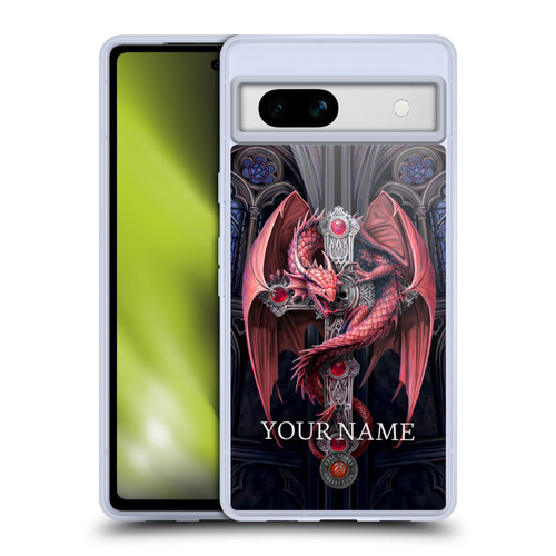 Custom Customised Personalised Anne Stokes Art Gothic Guardians Soft Gel Case for Google Pixel 7a
