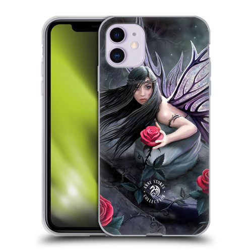 Anne Stokes Dark Hearts Rose Fairy Soft Gel Case for Apple iPhone 11