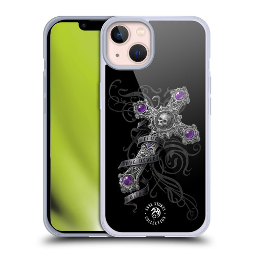 Anne Stokes Dark Hearts Lost Love Cross Soft Gel Case for Apple iPhone 13