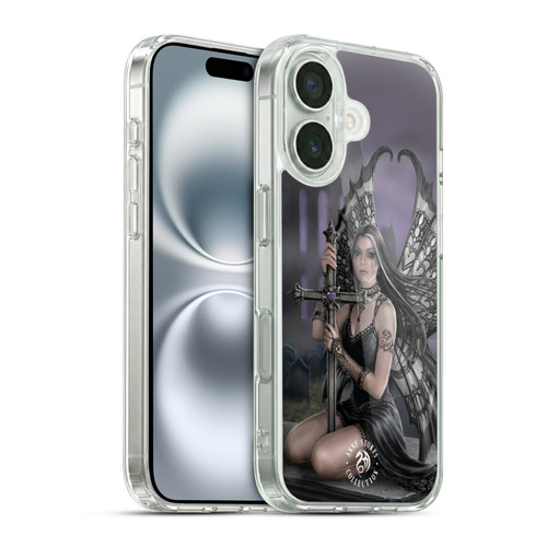 Anne Stokes Dark Hearts Lost Love Soft Gel Case for Apple iPhone 16 & MagSafe